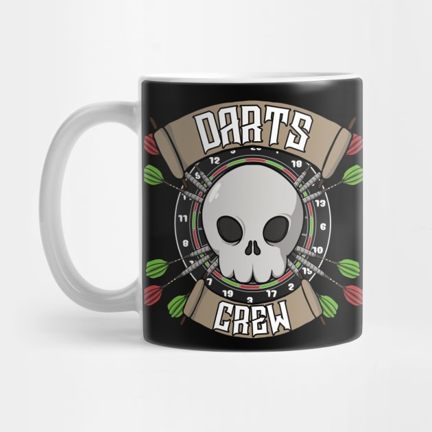 Darts crew Jolly Roger pirate flag by RampArt